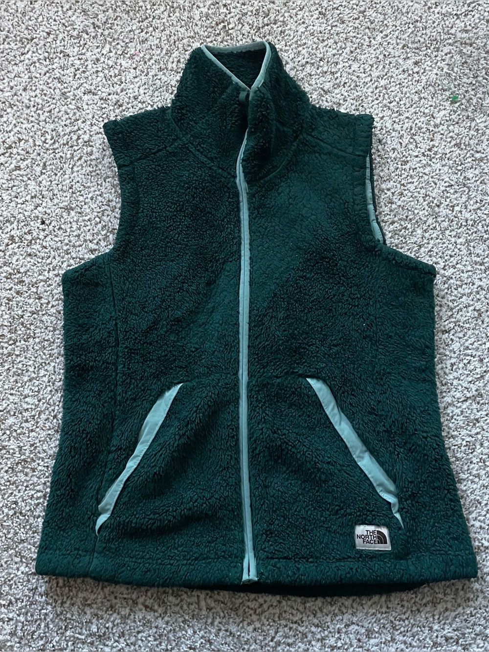 The North Face Campshire Sherpa Fleece Vest Women's Medium Dark Green